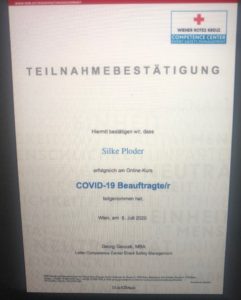 Bestätigung COVID-19 Beauftragte