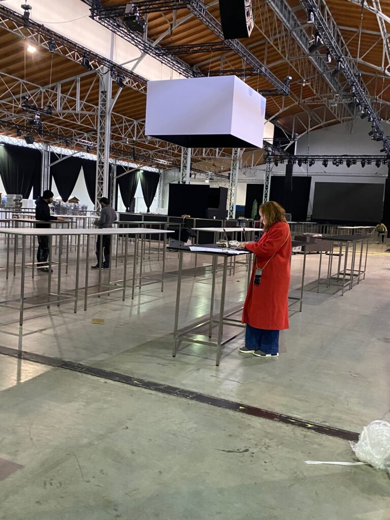 Aufbau der weihnachtliche Glitzertest